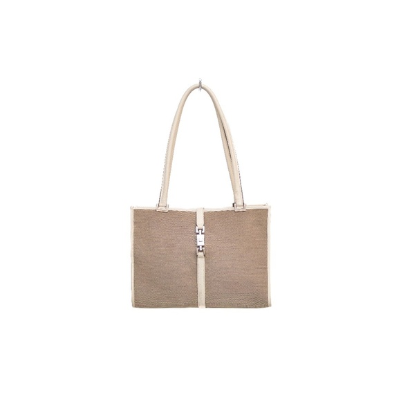 Gucci Handbags - Vintage Gucci Tom Ford Era Beige Canvas &‎ Leather Bag